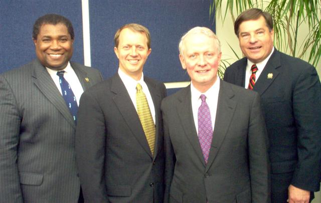 State Senators and Assemblymen visit ALJBS.  From left to right: Assemblyman Herb Conaway, Senator John Adler, Senator Leonard Lance, Assemblyman Rick Merkt